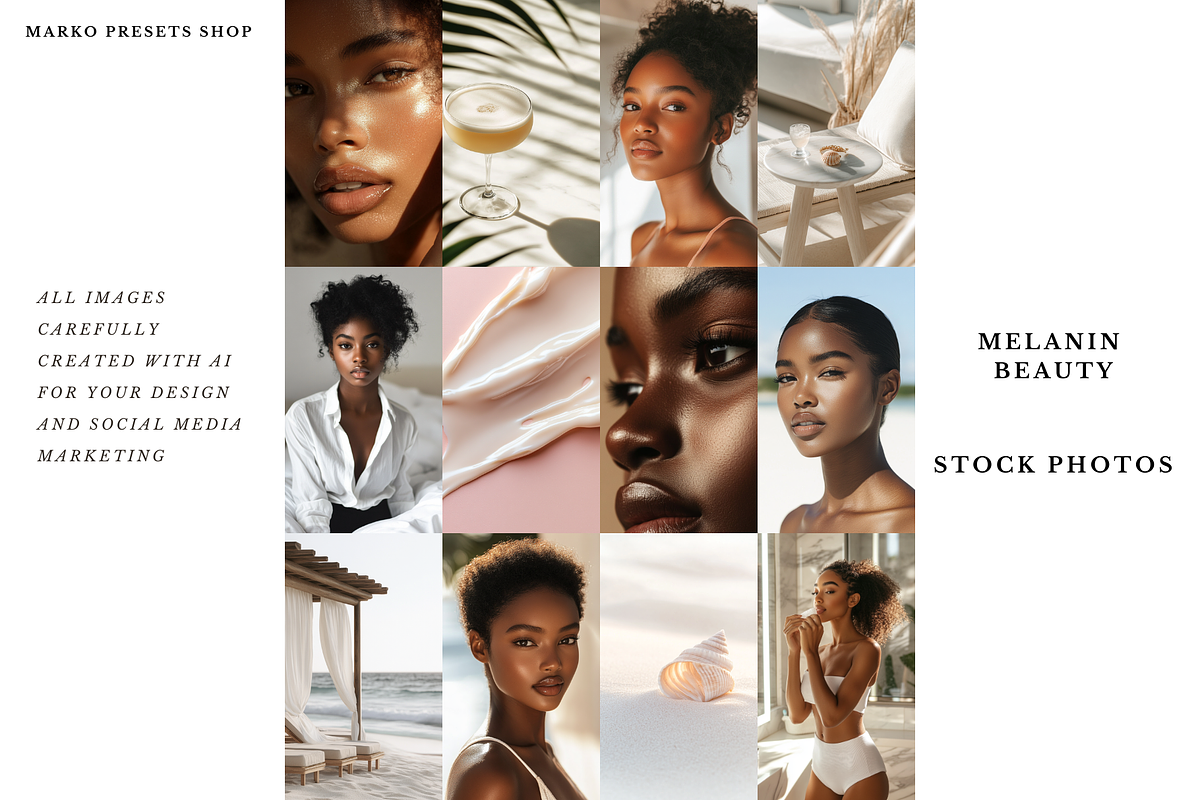 100 Melanin Beauty Stock Images, a Beauty & Fashion Photo by MarkoPresets (Photo 2 of 8)