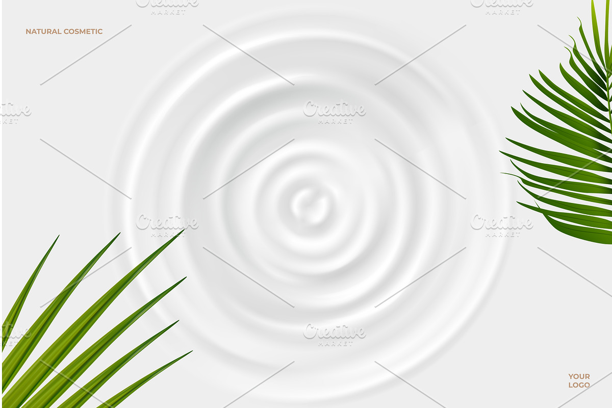 Milk ripple wave. Realistic milky, an Object Illustration by Stock-Smart-Start
