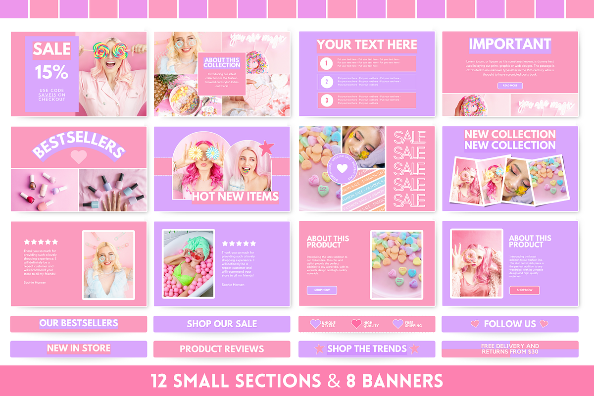 Happy Vibes Email Templates, an Email Template by SunshineStudioBoutique (Photo 6 of 9)