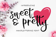 Sweet & Preety Handlettering Font, a Handwritten Font by Graphix Line Studio (Thumbnail 1 of 9)