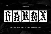 Gothic Collage Font – Ransom Letters, a Blackletter Font by Wicked Creative (Thumbnail 1 of 7)