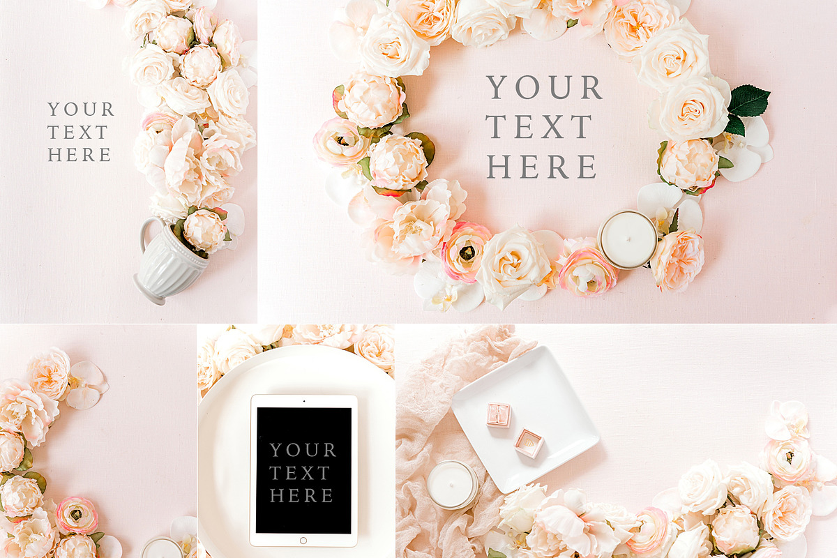 BUNDLE Pink Floral Stock Images, a Business Photo by Lux Light (Photo 4 of 9)