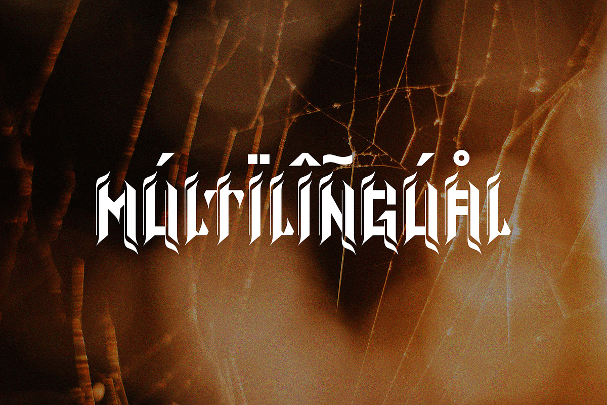 MONICCS BLACKLETER TYPEFACE, a Blackletter Font by yaqublekker (Photo 6 of 7)
