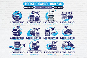 12 Logistic Cargo Logo Bundle, a Branding & Logo Template by Guavanaboy