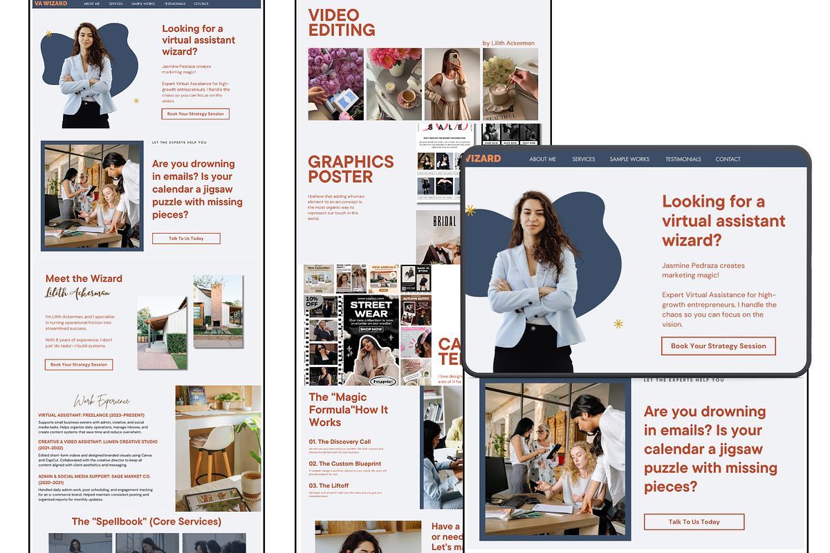 Virtual Assistant Website Template, a Design Template by thecyella.co (Photo 2 of 4)