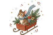 Cozy Winter Animals Clipart Bundle, an Animal Illustration by T-shirt Pond (Thumbnail 6 of 25)