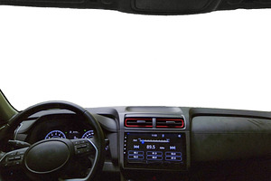 Interior cabin of modern vehicle, a Transportation Photo by DanFLCreativo