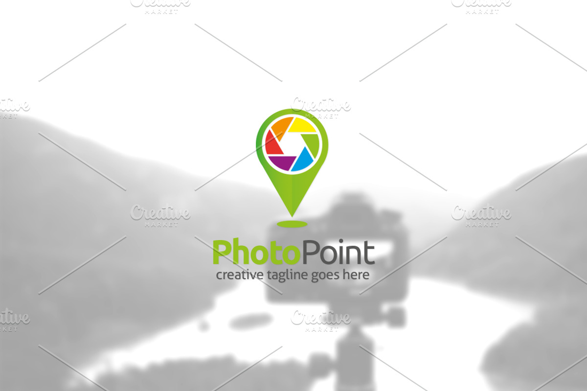 Photo Point Logo, a Branding & Logo Template by Slim Studio