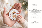 Ceramic Ornament Mockup, a Household Mockup by EmpaviMockups (Thumbnail 4 of 6)