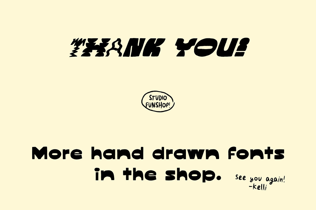 Artsy - Bold Hand-lettered Display, a Font by Studio Funshop by Kelli (Photo 11 of 11)