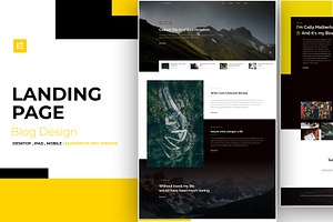 Travel Blog - Elementor Pro Layout