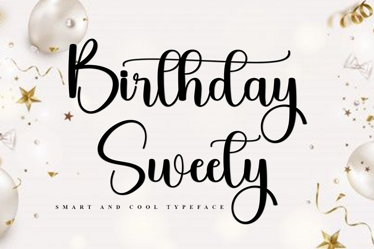 Birthday Sweety, a Handwritten Font by InermediaSTUDIO (Photo 1 of 8)