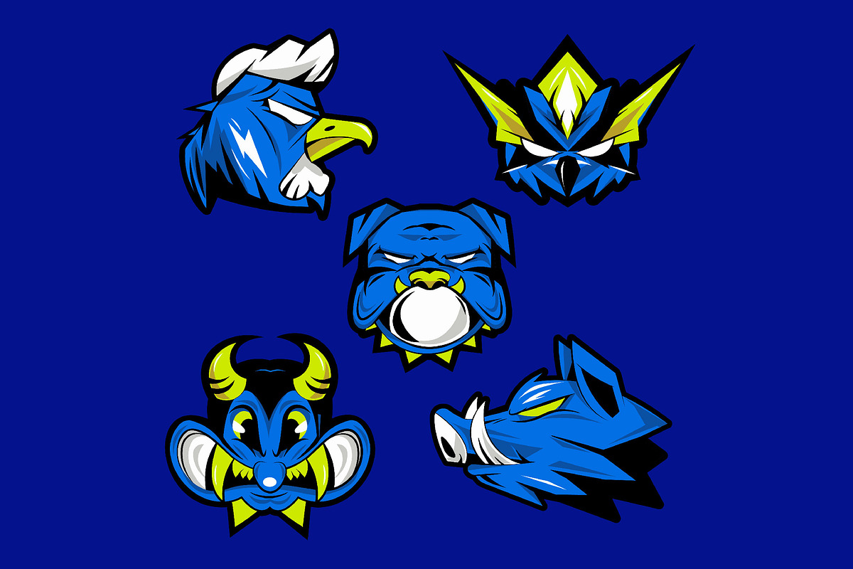 Esport Logo Asset Illustration, an Object Illustration by graphicook