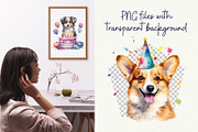 Pawfect Birthday Dog Breeds Clipart, an Object Graphic by Anna Design Studio (Thumbnail 6 of 10)