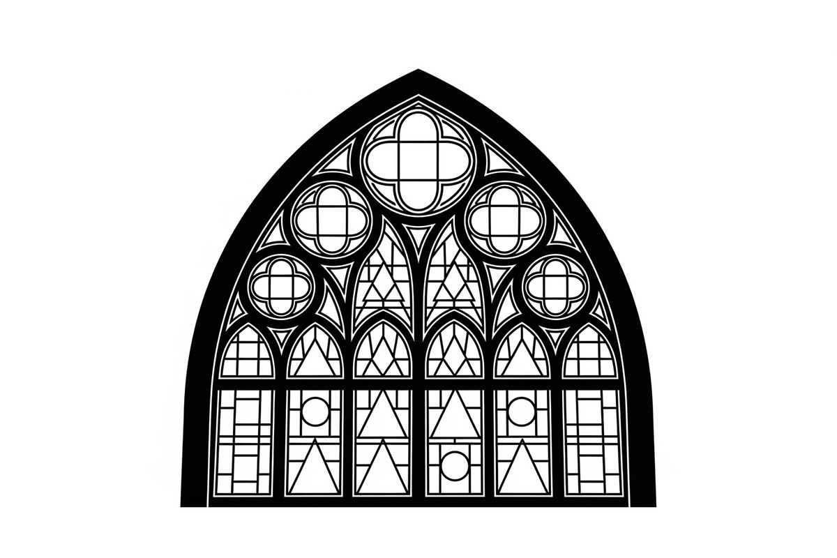 Gothic Church Window Frame Bundle, an Illustration by jahid234 (Photo 8 of 31)