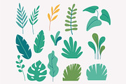 Flat Vector set of Plants, a Decorative Illustration by Vector_Art (Thumbnail 3 of 3)