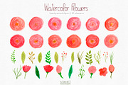 watercolor flowers clipart, a Decorative Illustration by Autumn Breeze (Thumbnail 3 of 3)