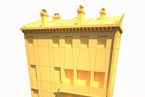 Apartment House 173 Low Poly