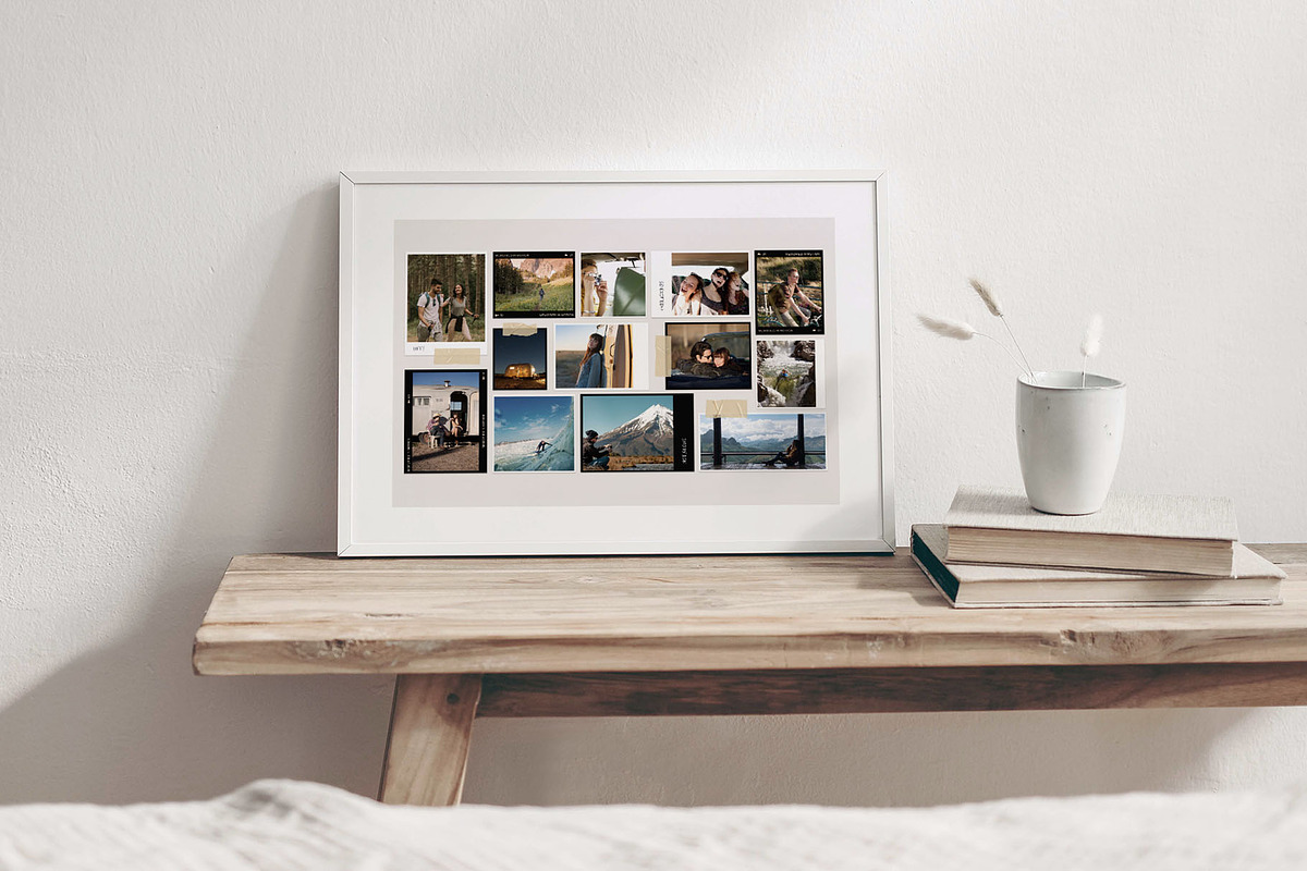 Photo Collage Template, a Background Graphic by DesignerCandies
