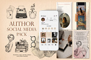 Author Collection, a Social Media Template by Scarlet Heath Art (Thumbnail 1 of 21)