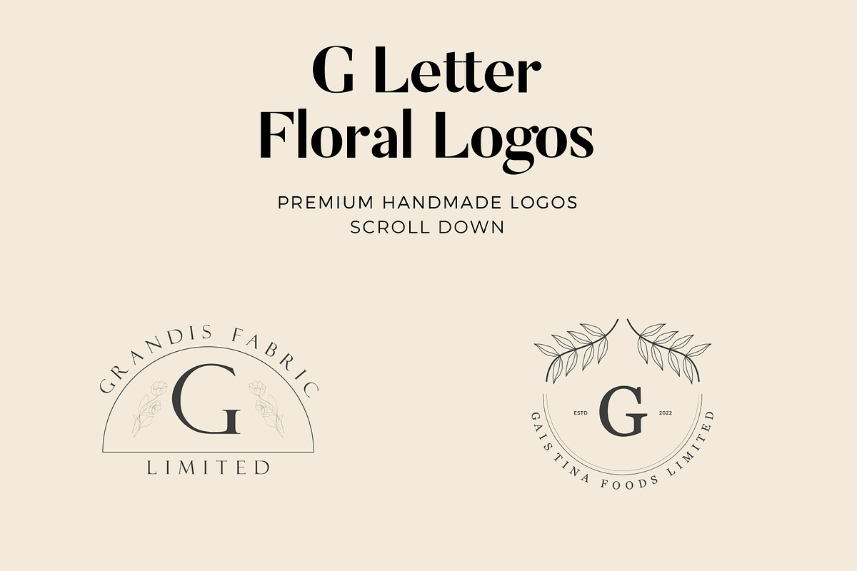520 A to Z Floral Logos Bundle, a Branding & Logo Template by AN Productions (Photo 46 of 223)
