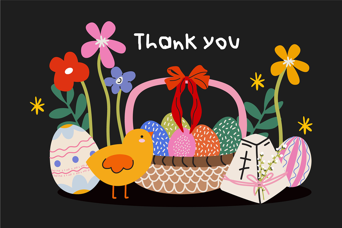 Cozy Easter Vector Clipart, a Decorative Illustration by Luamor (Photo 8 of 8)