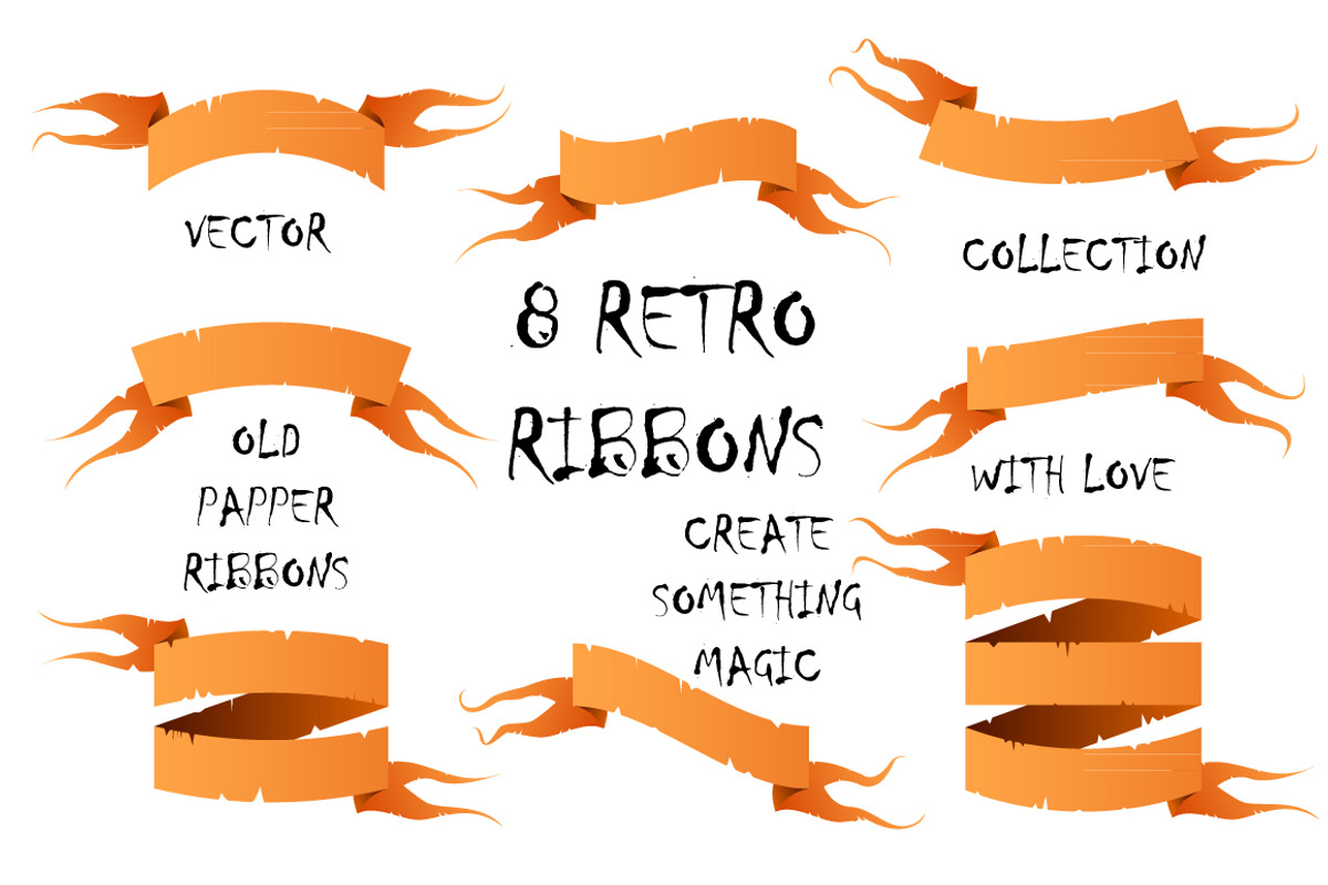 Ribbons collection, an Object Graphic by Katya Hatsak