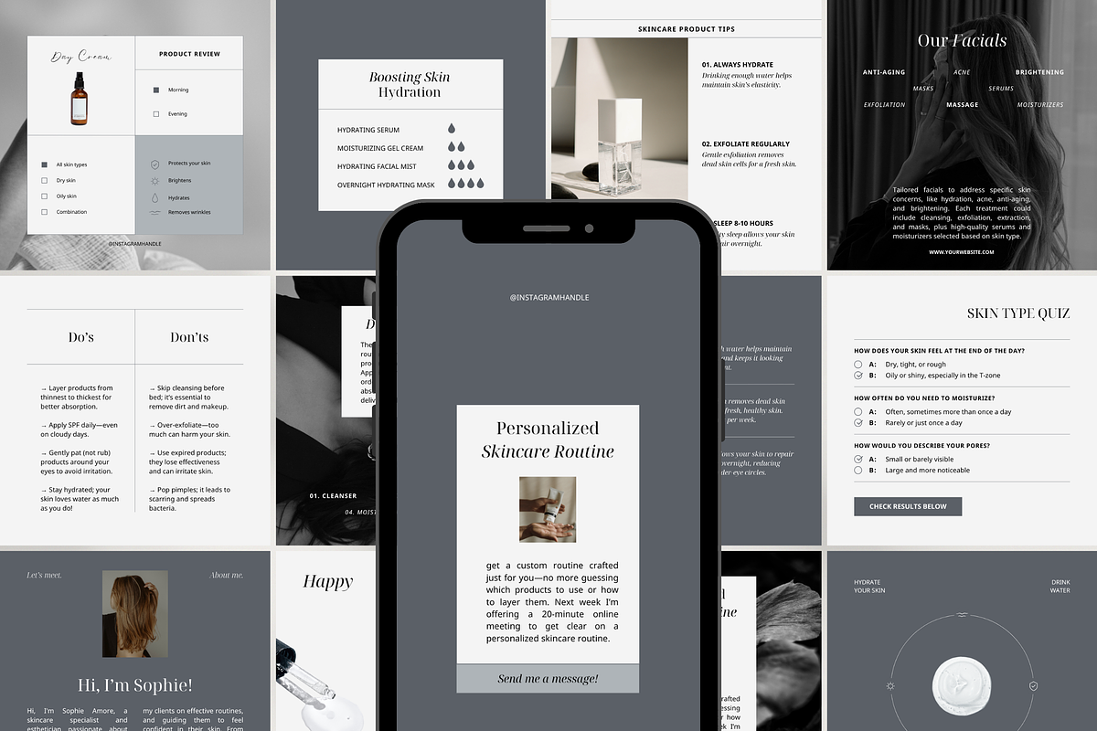 160+ Skincare Canva Templates, a Social Media Template by createwithsarina (Photo 14 of 16)