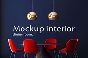Mockup interior dining room., a Print Template by FilL239 (Thumbnail 1 of 4)