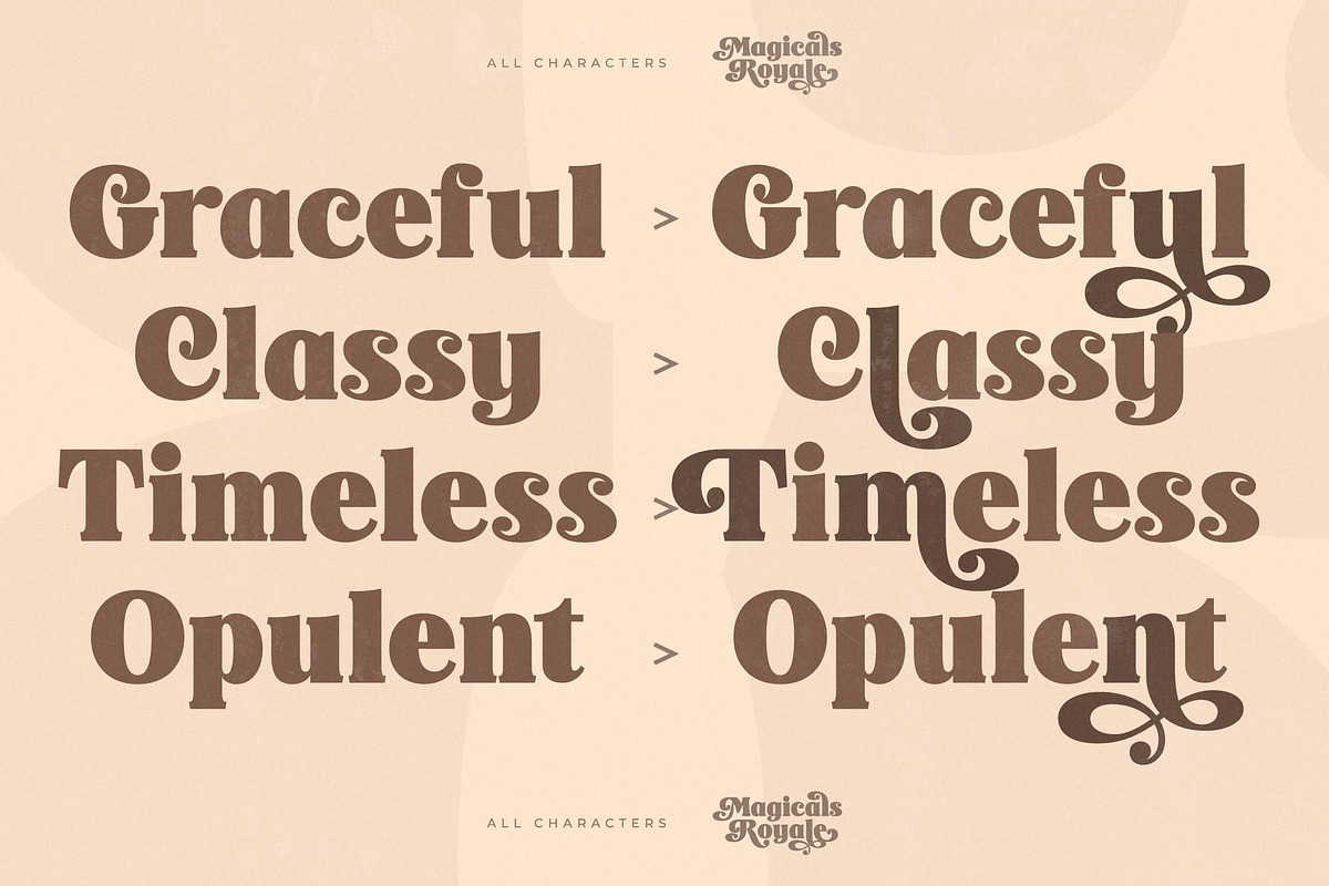 Magicals Royale Modern Vintage Font, a Serif Font by timelesstype.co (Photo 9 of 20)