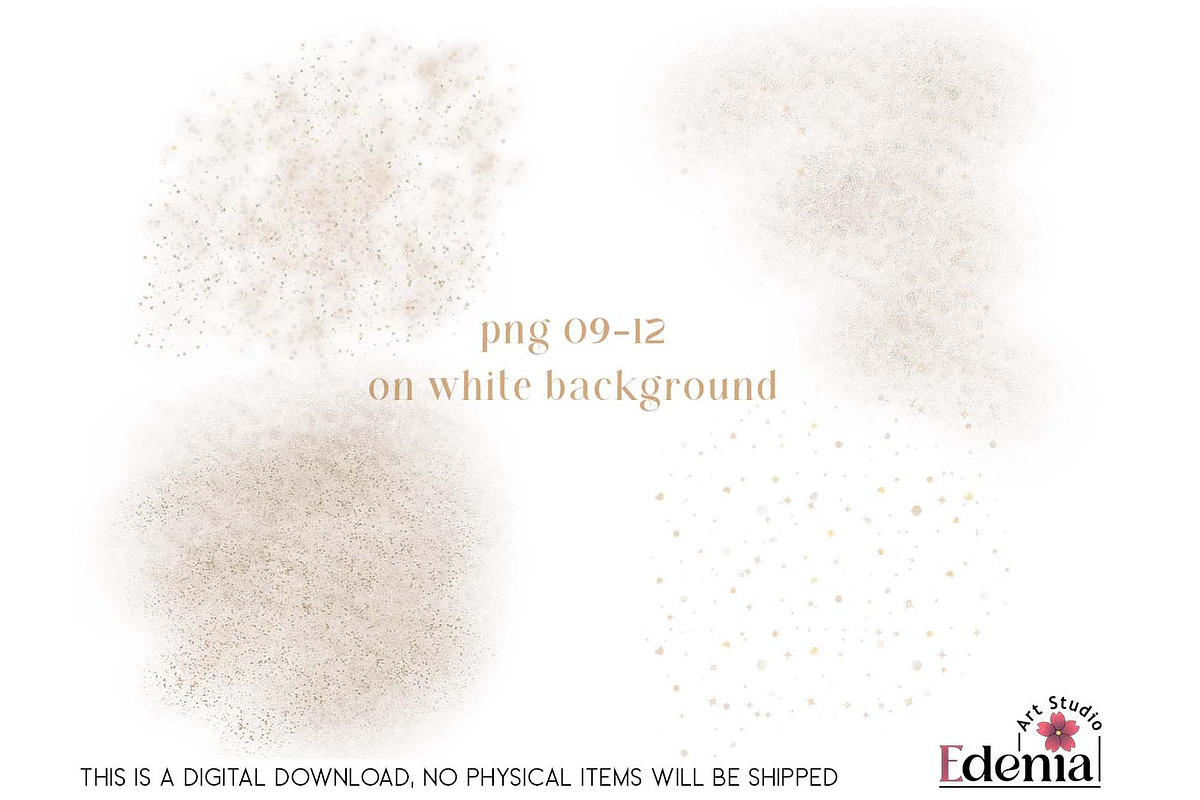 Gold Glitter Overlays Sublimation, a Decorative Illustration by EdeniaArtStudio (Photo 9 of 15)