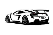 Fast Car Silhouette bundle, an Illustration by Designer_Momina (Thumbnail 8 of 9)