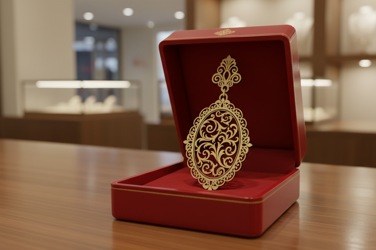 Romantic Wooden Laser Cut Earring, an Object Graphic by Designer_Momina (Photo 3 of 5)