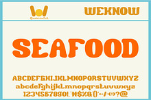 Seafood font