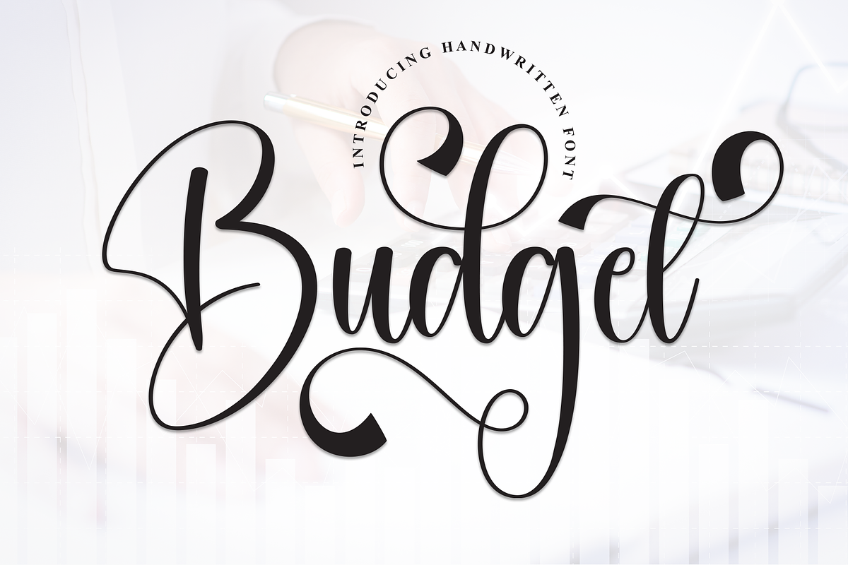 Budget | Script Font, a Handwritten Font by Scratchones (Photo 1 of 9)