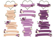 Plum Flower Heart Clipart & Vectors, an Illustration by Amanda Ilkov (Thumbnail 4 of 5)
