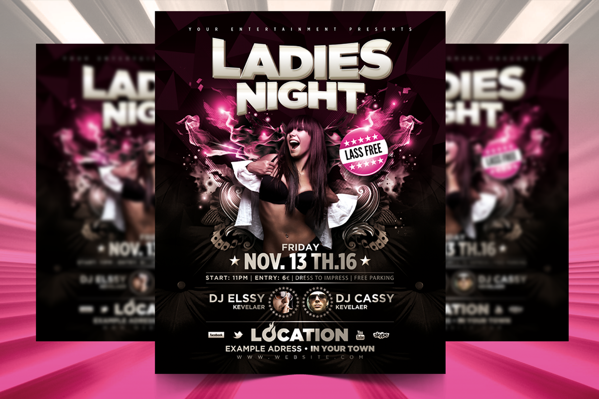 Ladies Night, a Flyer Template by aigenart (Photo 5 of 5)