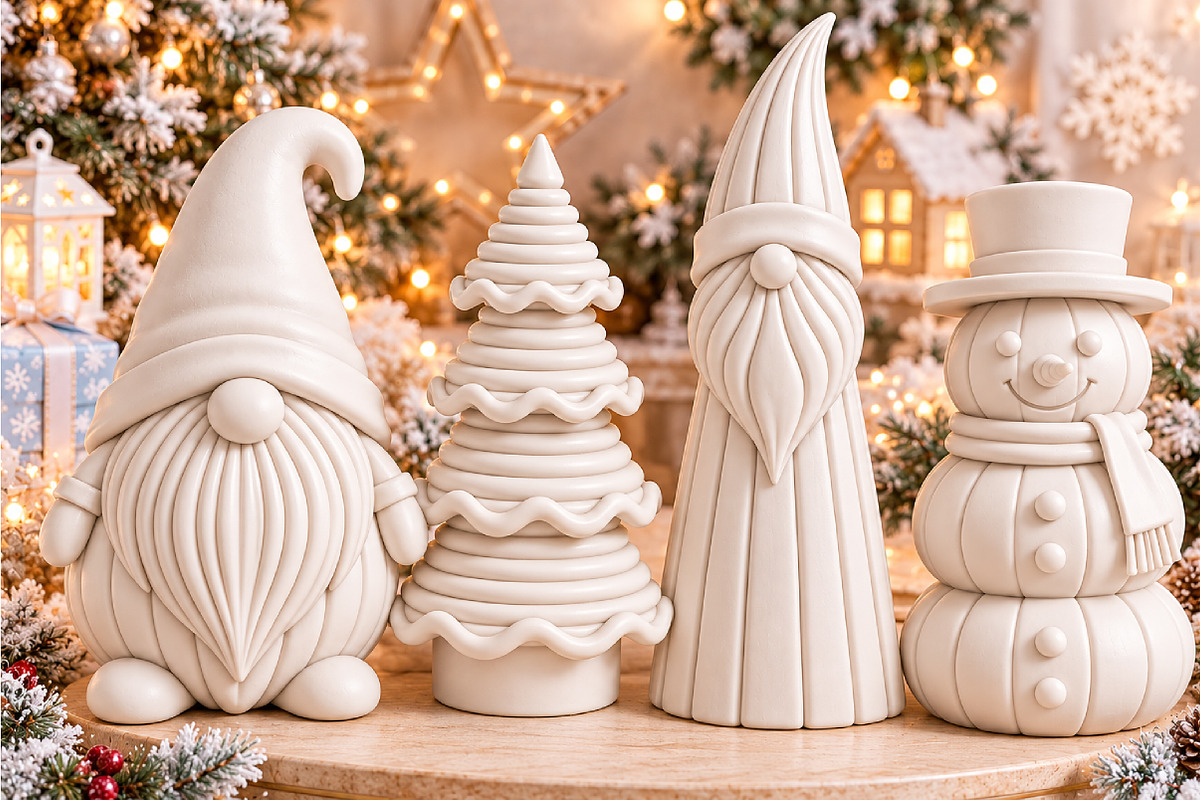 Christmas Gnome Tree Snowman STL, a Characters & Person 3D Model by Layerology (Photo 2 of 5)