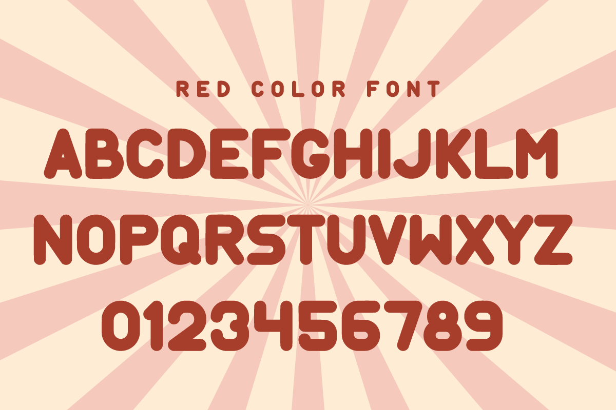 Orter - Retro Color Font, a Sans Serif Font by Letterayu Studio (Photo 3 of 6)