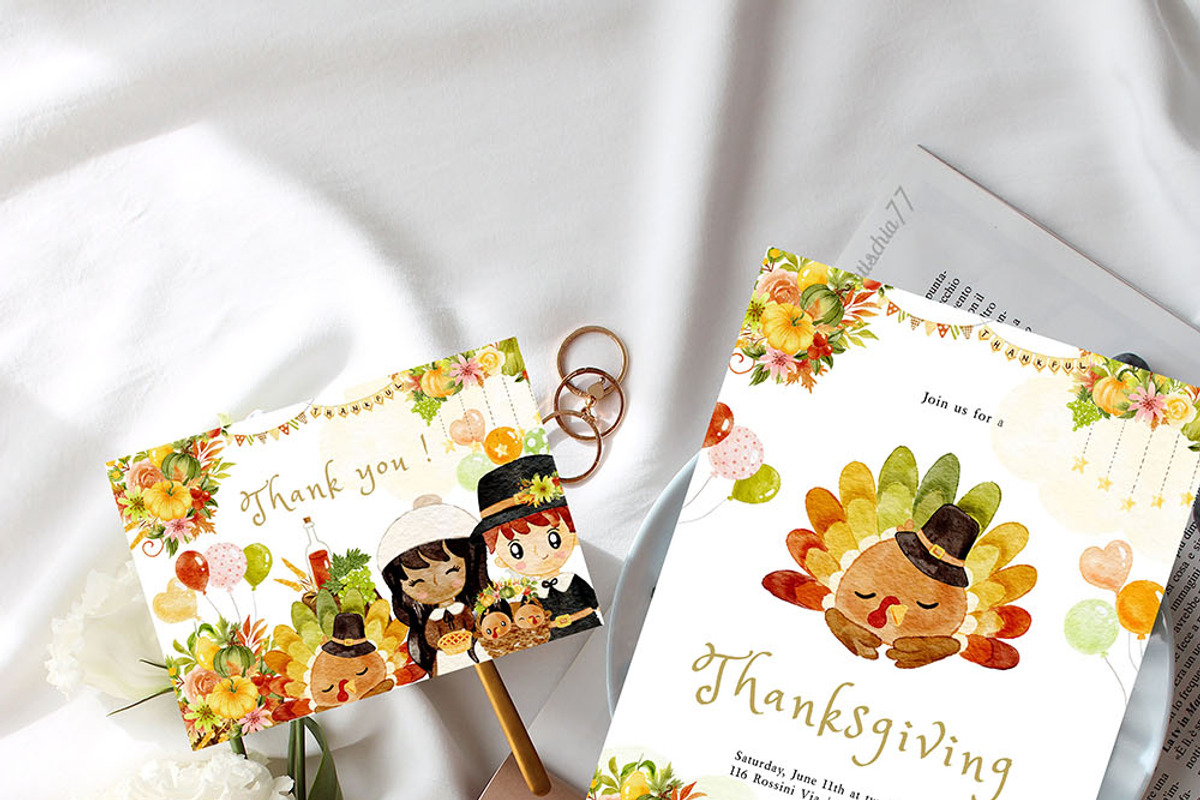 Autumn Thanksgiving clipart, a Decorative Illustration by heyiamalice (Photo 11 of 13)