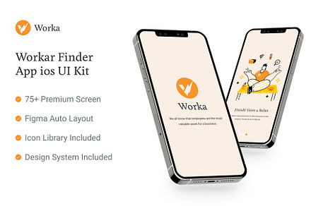 Figma Worka mobile app