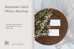 Business Card  Photo Mockup