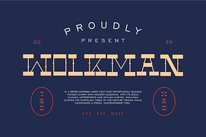 WOLKMAN - Retro Display Font