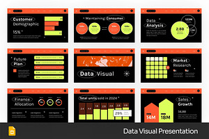 Data Visual Google SLides Powerpoint, a Presentation Template by Fit-tee