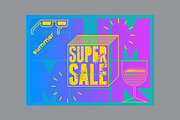 Summer Sale grunge vector poster set, a Seasonal Illustration by PoPaShop (Thumbnail 7 of 9)