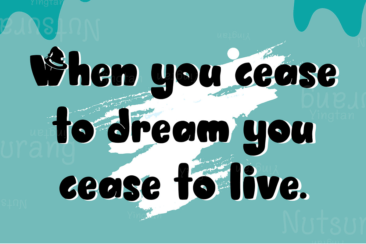 Hat Character Font, a Handwritten Font by N Nakorn Creative (Photo 8 of 9)