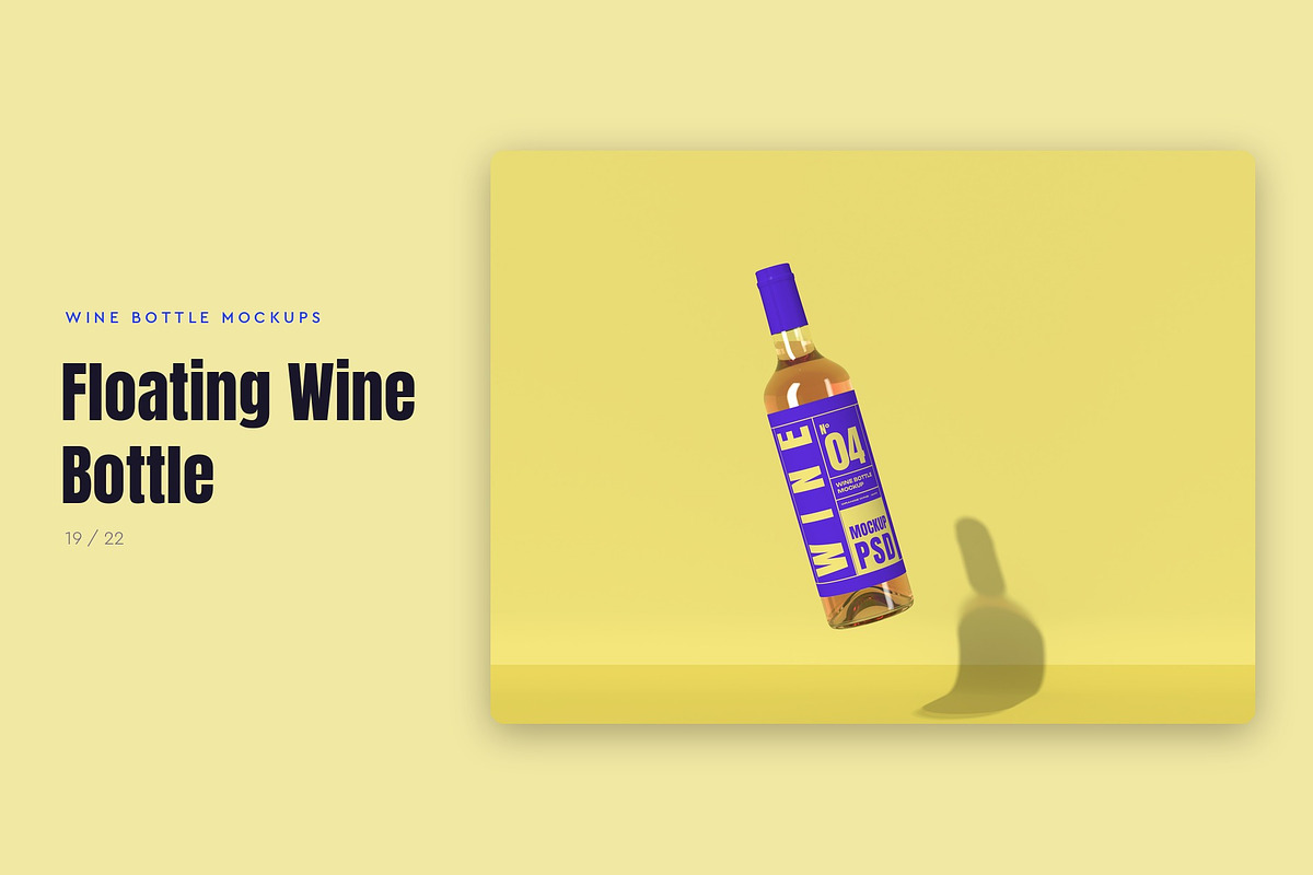 Wine Bottle Mockup Pack, a Cups & Container Mockup by Motion-Box (Photo 20 of 24)
