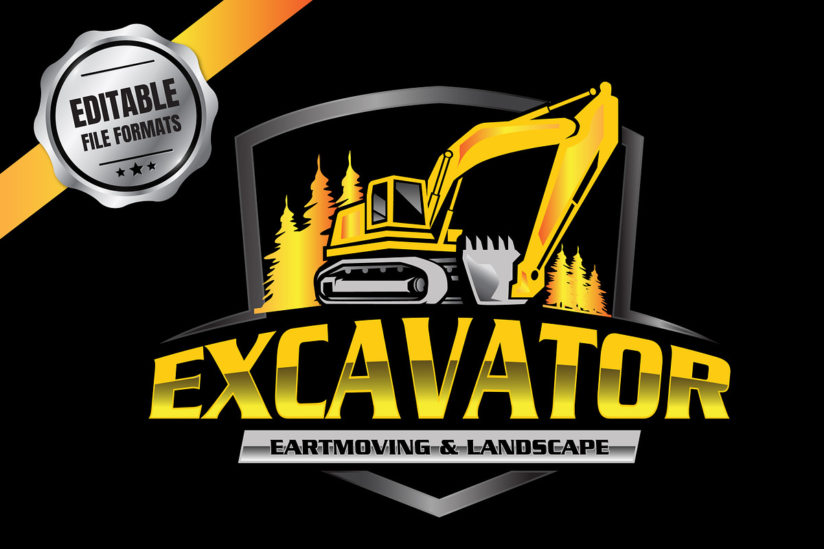Custom Excavator Heavy Vehicle Logo, a Branding & Logo Template by Guavanaboy (Photo 1 of 4)