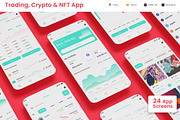 Trading Forex, NFT & Crypto App, an App Template by nagaredesignstudio (Thumbnail 1 of 3)