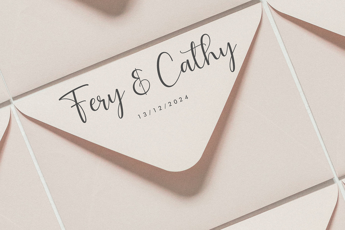 Heart Style | Wedding-Business Font, a Script Font by Jimtype Studio (Photo 6 of 8)